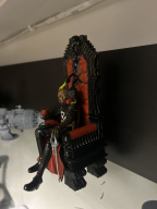 Albator assis sur son trône imprimé en 3D