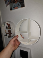 Étagère murale ronde pour figurines